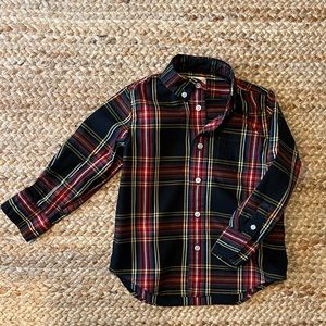 Crewcuts plaid holiday shirt